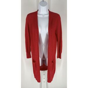 Halogen Open Front Longline Cardigan Sweater